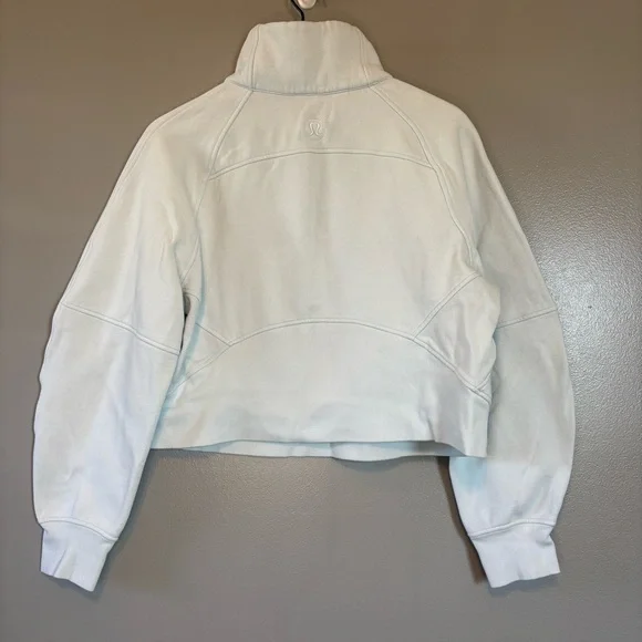 Lululemon M/L Scuba Oversize Funnel Neck Sweatshirt Blue Linen - Picture 5 of 7